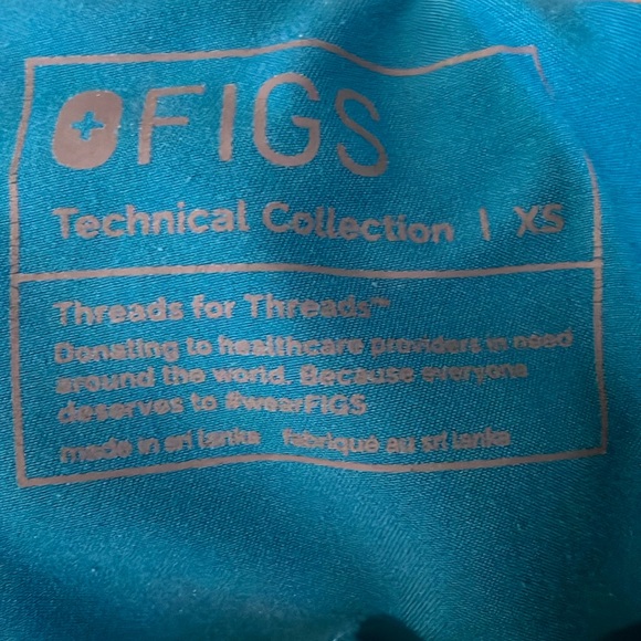 FIGS Pacific Blue High Waisted Zamora Jogger Scrub Pants™ - Picture 5 of 5